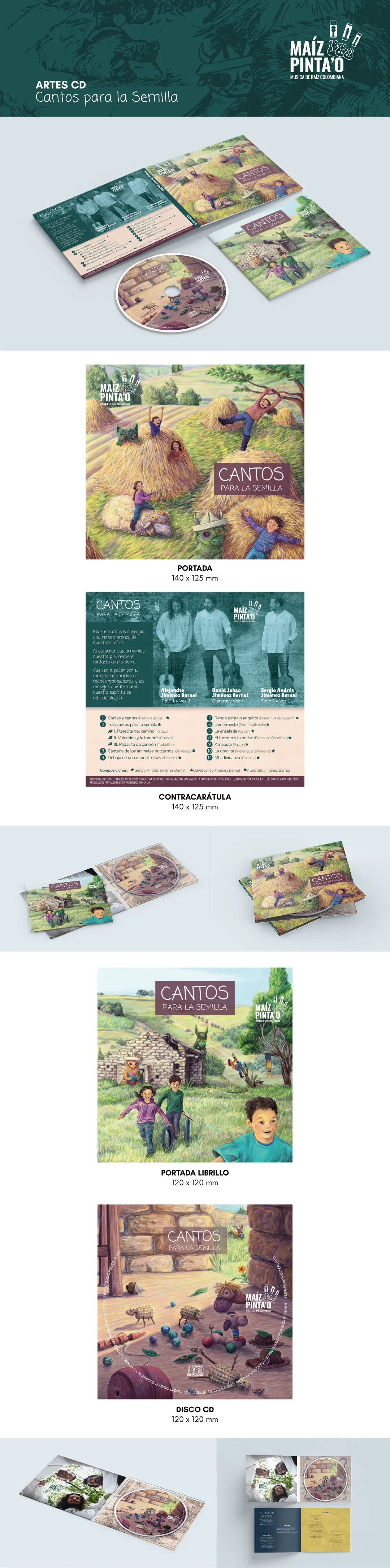 Maíz Pinta'o - Digipack Cantos para la Semilla