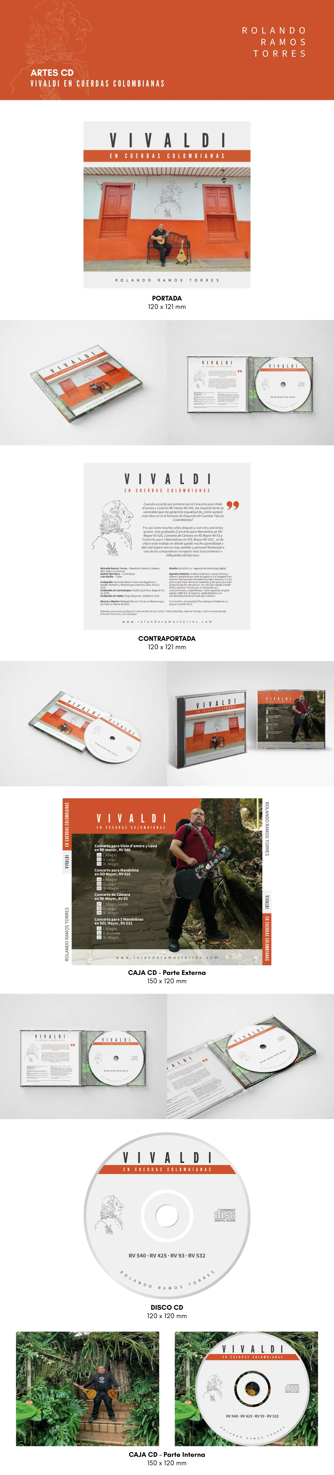Rolando Ramos Torres CD Vivaldi en Cuerdas Colombianas